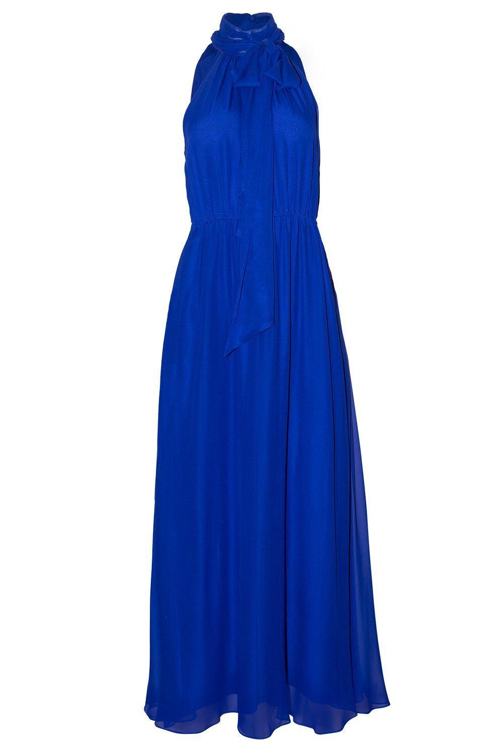 ADAM LIPPES-Halter Tie Neck Dress-