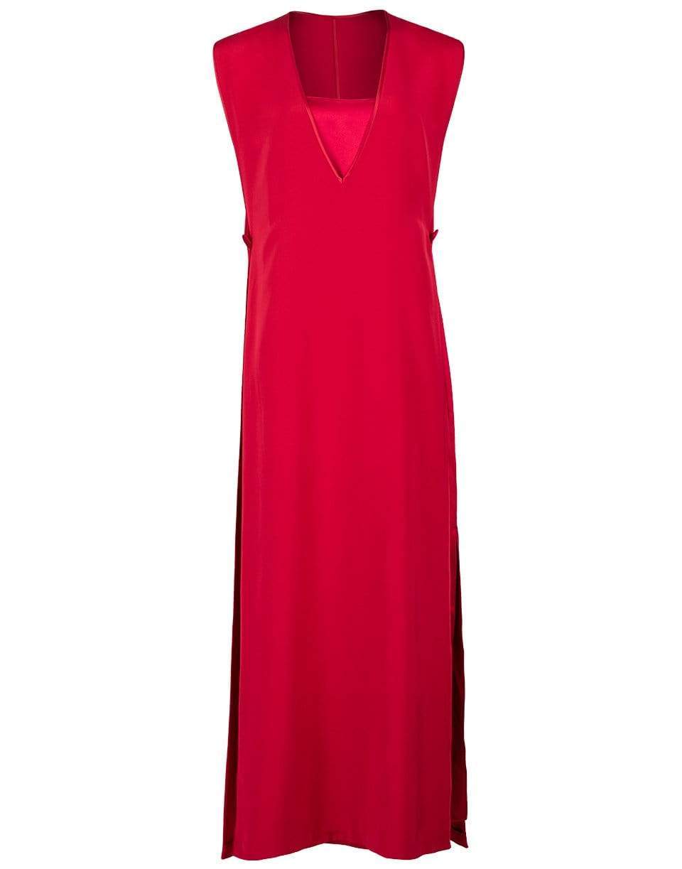 ADAM LIPPES-V-Neck Open Side Gown-