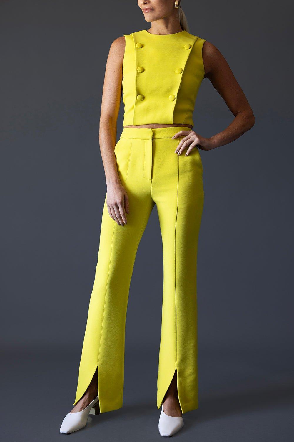 ADAM LIPPES-Double Face Cropped Gilet-