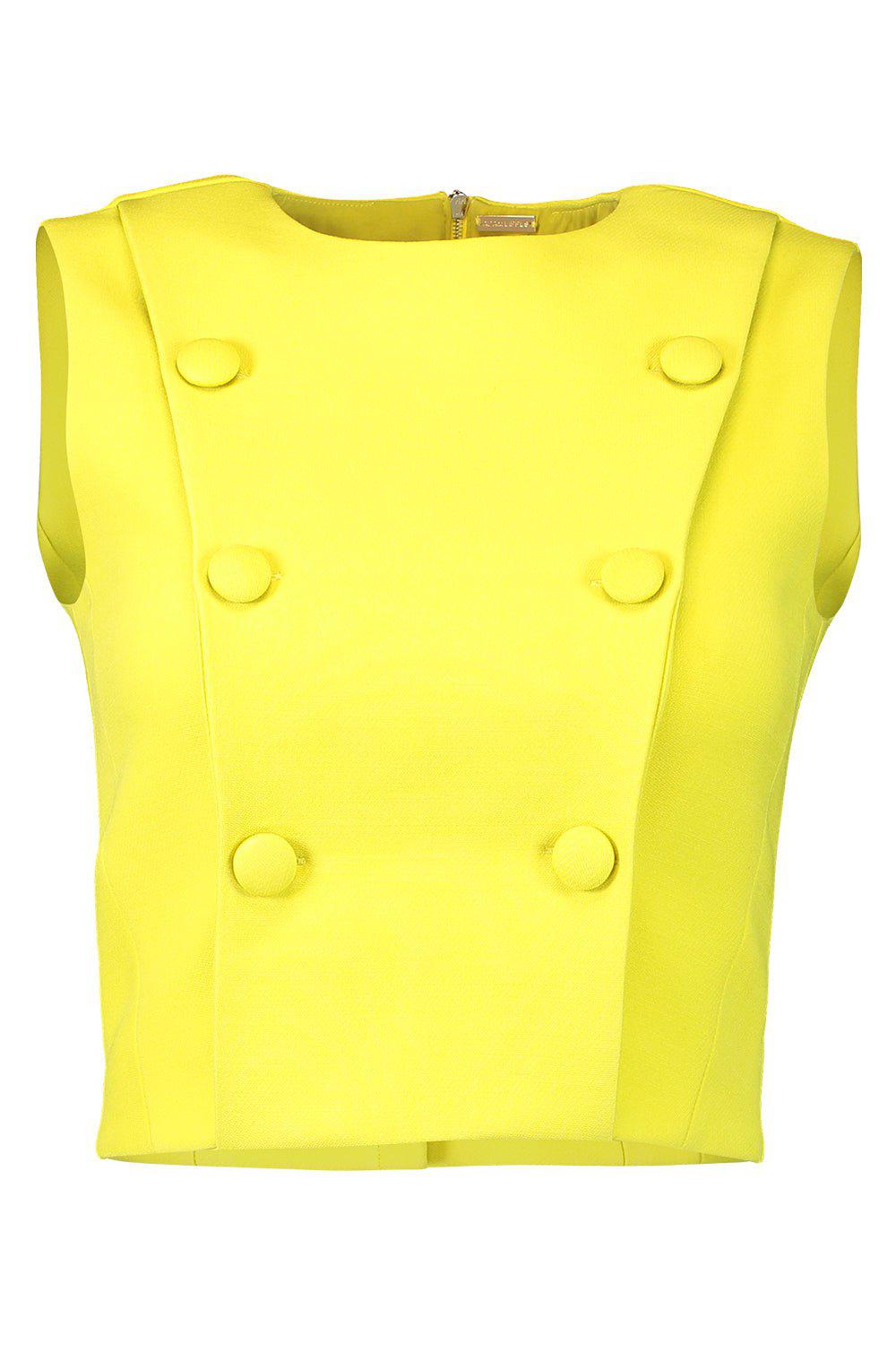 ADAM LIPPES-Double Face Cropped Gilet-