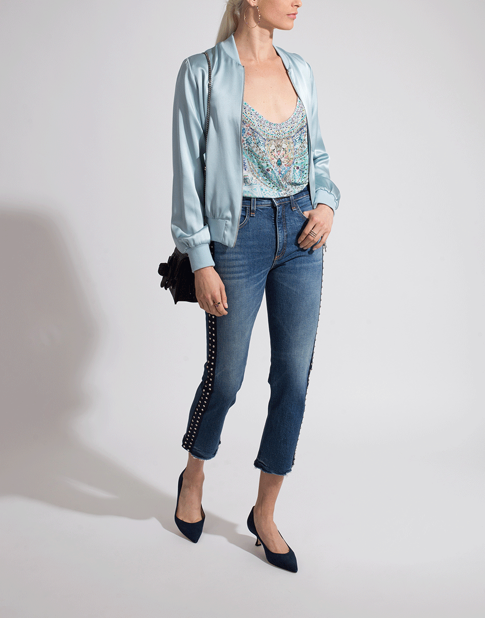 ADAM LIPPES-Silk Bomber Jacket-