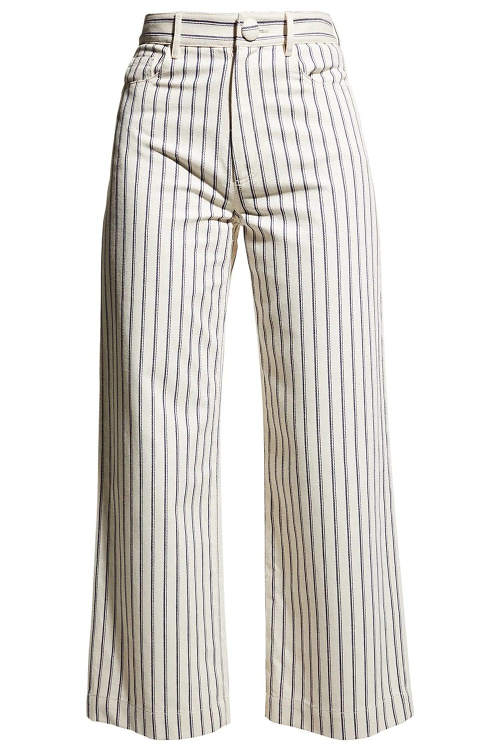 ADAM LIPPES-High Waist Cropped Pant - Canvas Indigo-