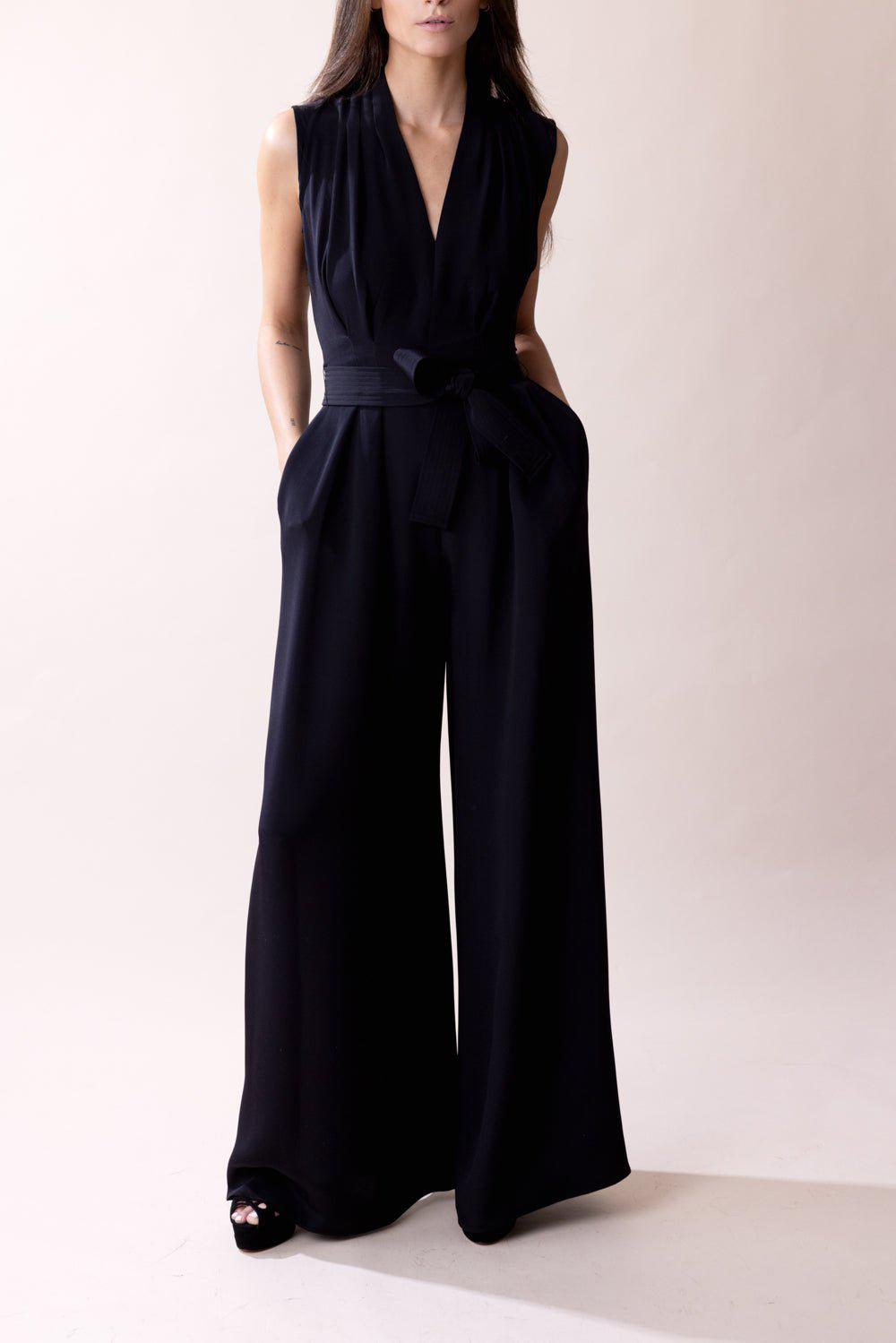 ADAM LIPPES-Nansi Jumpsuit - Black-