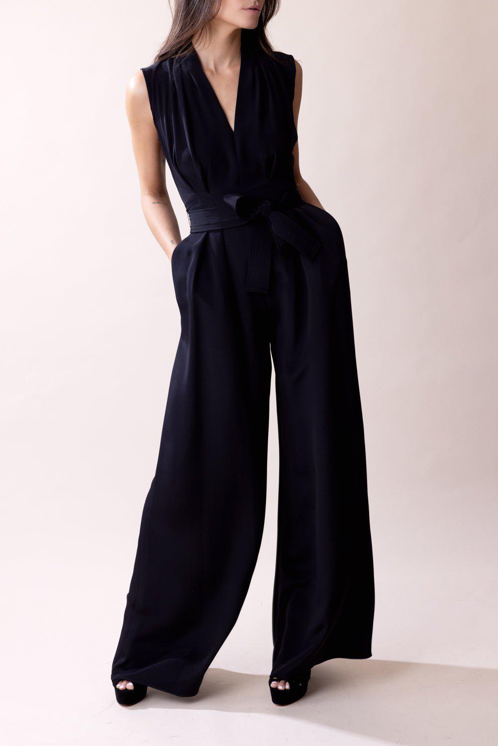 ADAM LIPPES-Nansi Jumpsuit - Black-