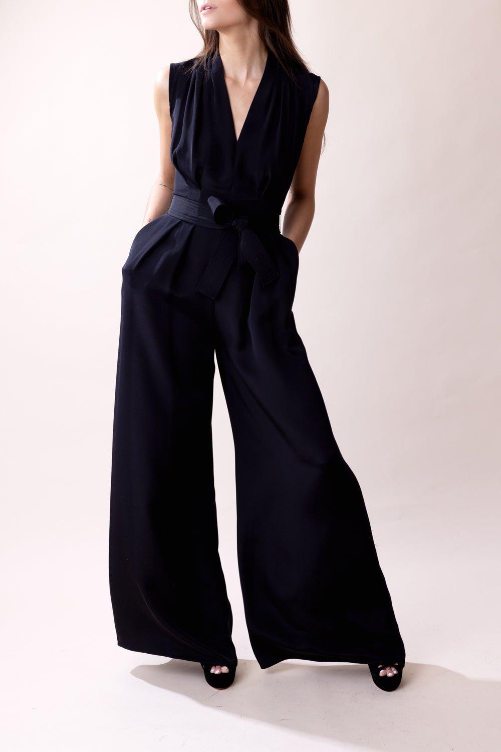 ADAM LIPPES-Nansi Jumpsuit - Black-