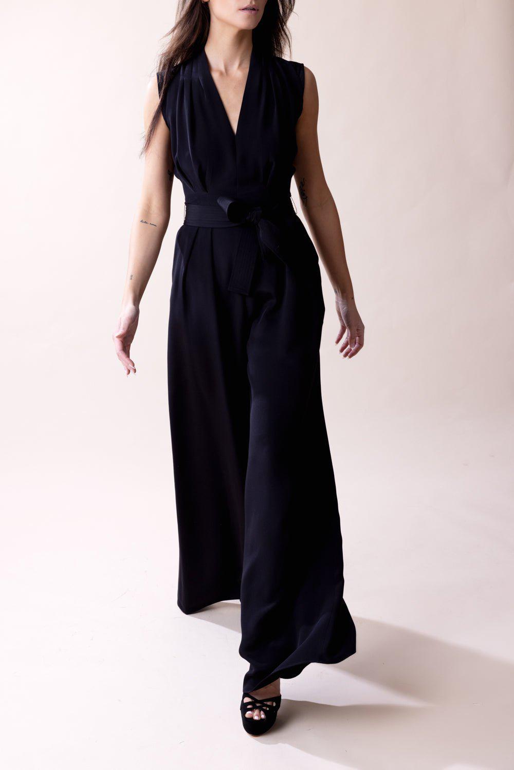 ADAM LIPPES-Nansi Jumpsuit - Black-