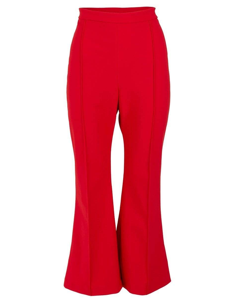 ADAM LIPPES-Red Bonded Neoprene Flare Pant-