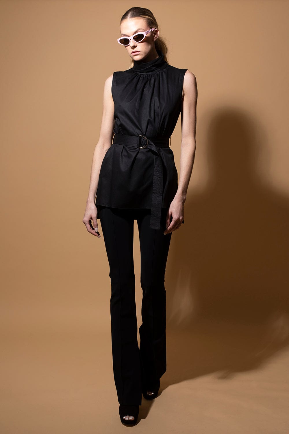 ADAM LIPPES-Eva Flare Pant With Slit-