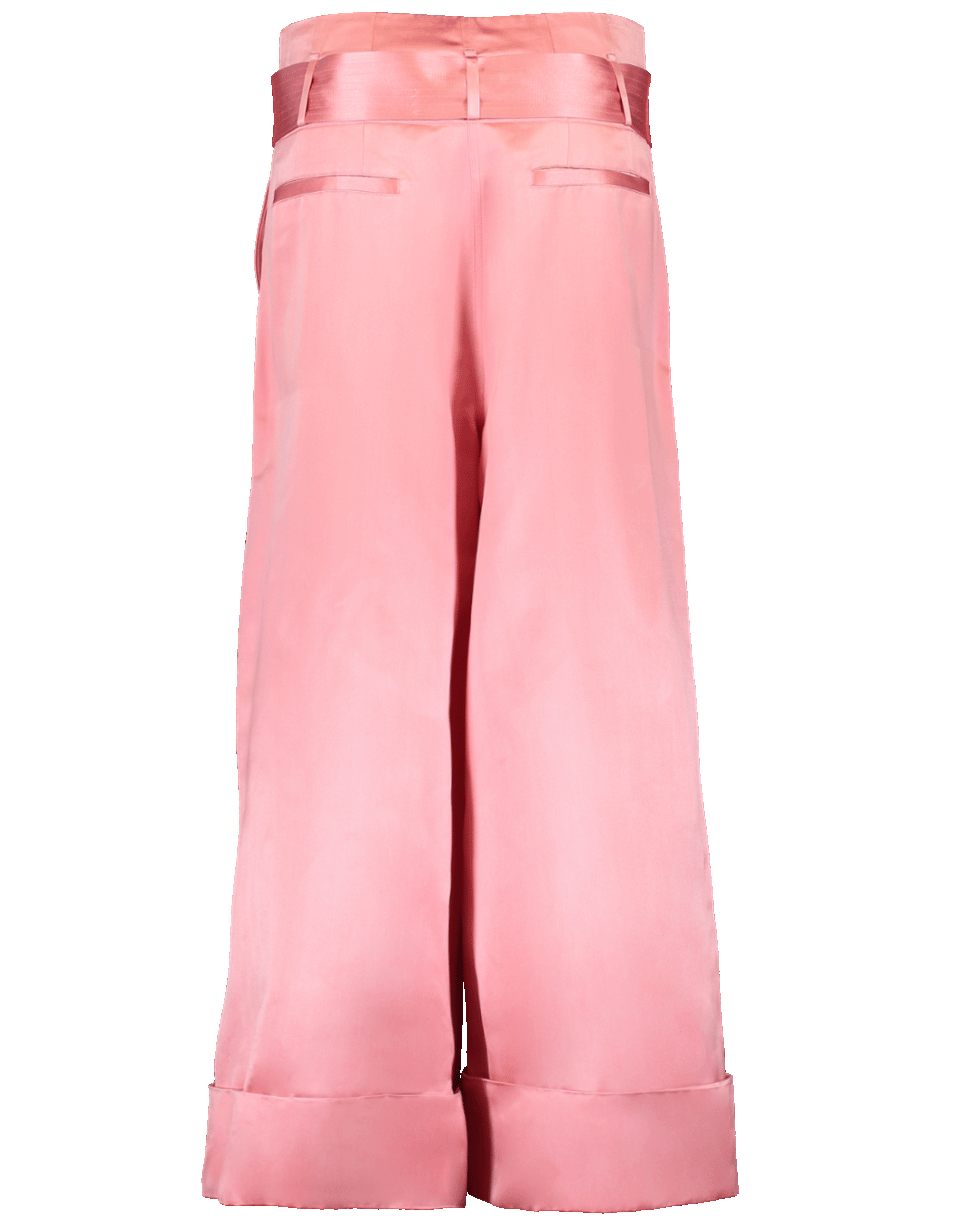 ADAM LIPPES-Duchess Tie Waist Wide Leg Culotte-ROSE