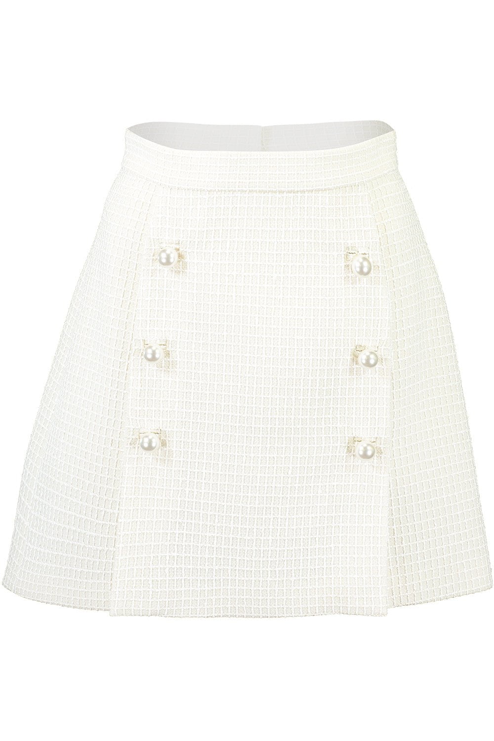 ADAM LIPPES-Short Tweed Skirt-