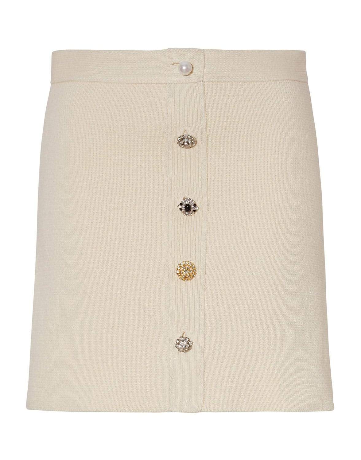 ADAM LIPPES-Fine Combed Cotton Mini Skirt-