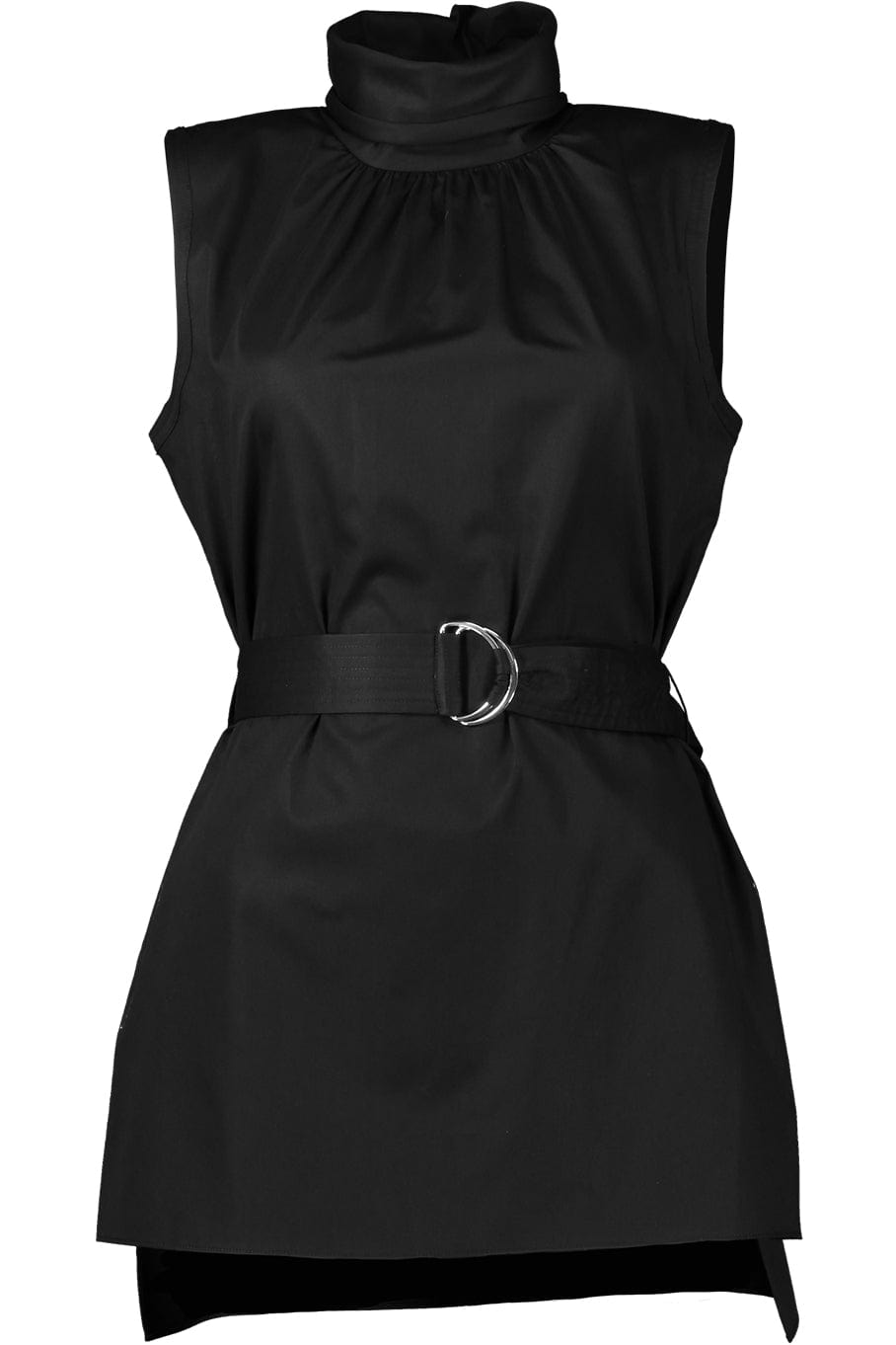 ADAM LIPPES-Belted Turtleneck Top-