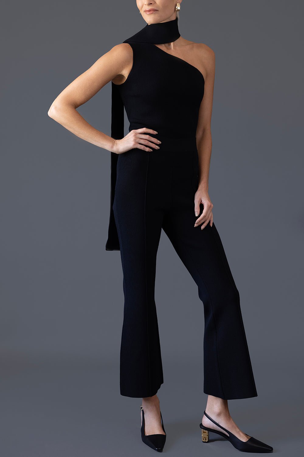 ADAM LIPPES-One Shoulder Compact Top-