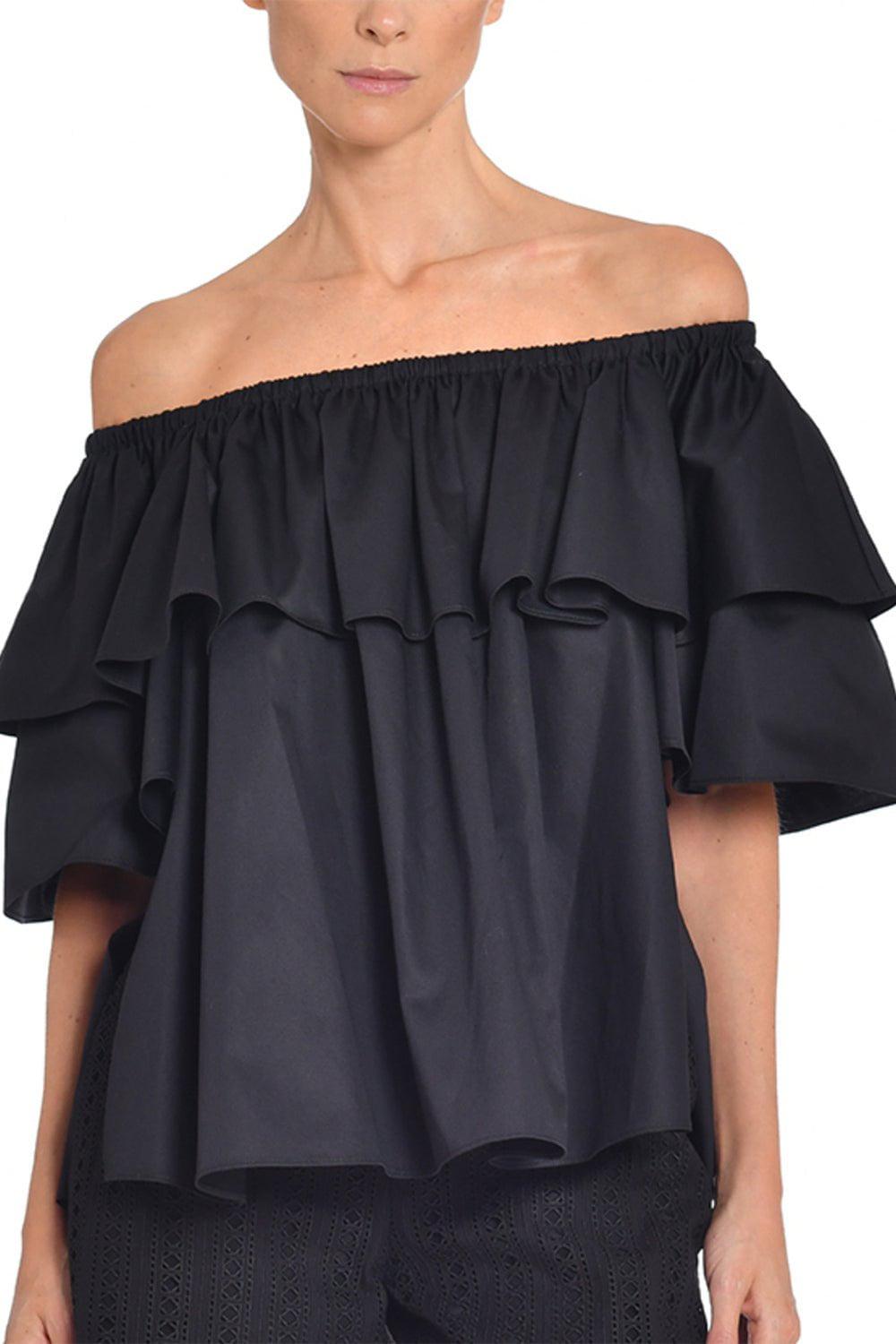 ADAM LIPPES-Ruffle Top-