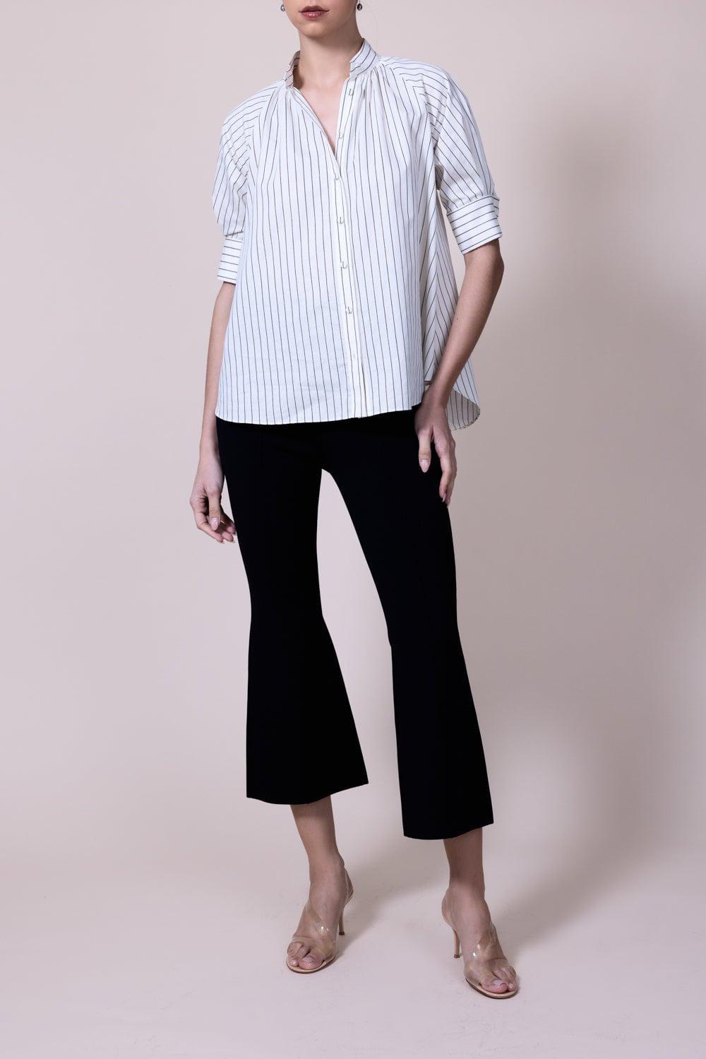 ADAM LIPPES-Striped Blouse-
