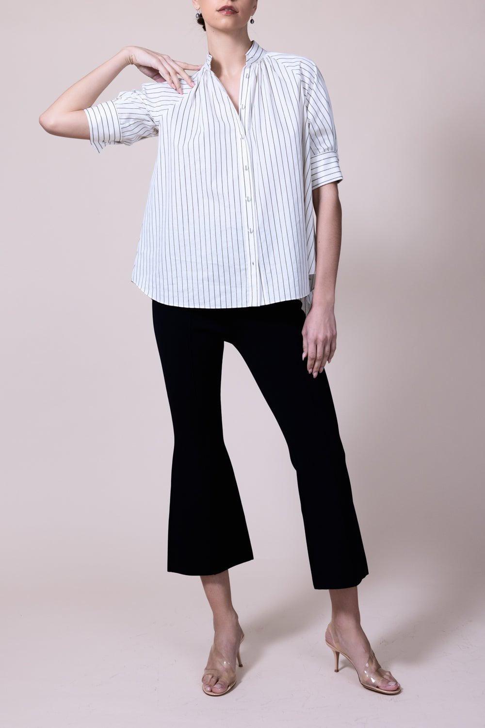 ADAM LIPPES-Striped Blouse-