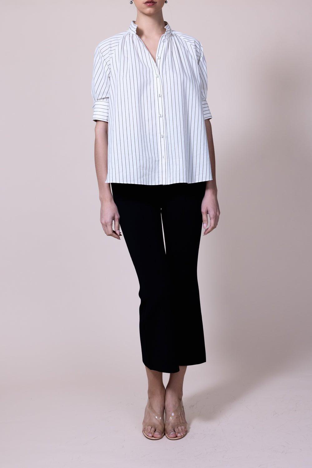 ADAM LIPPES-Striped Blouse-