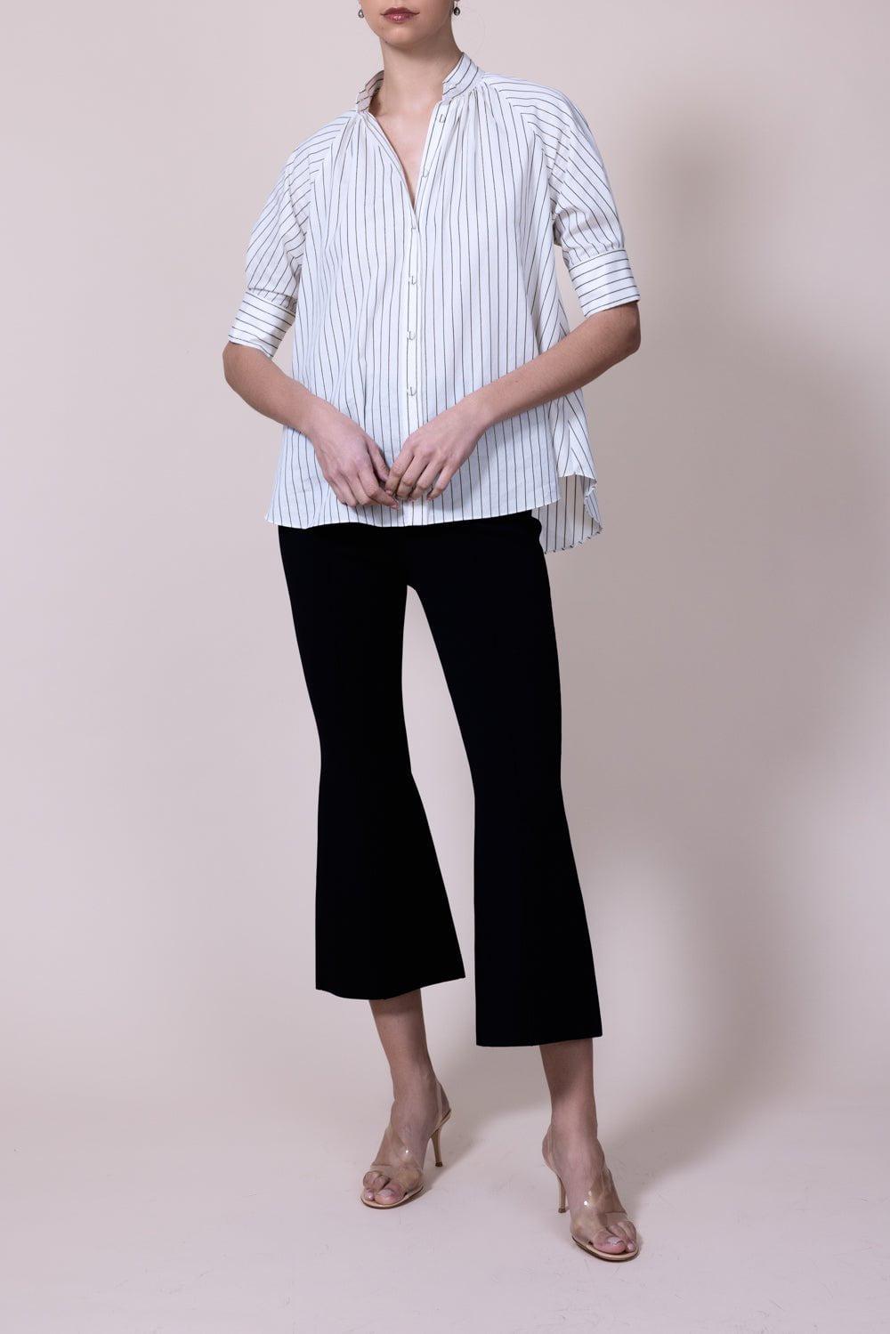 ADAM LIPPES-Striped Blouse-