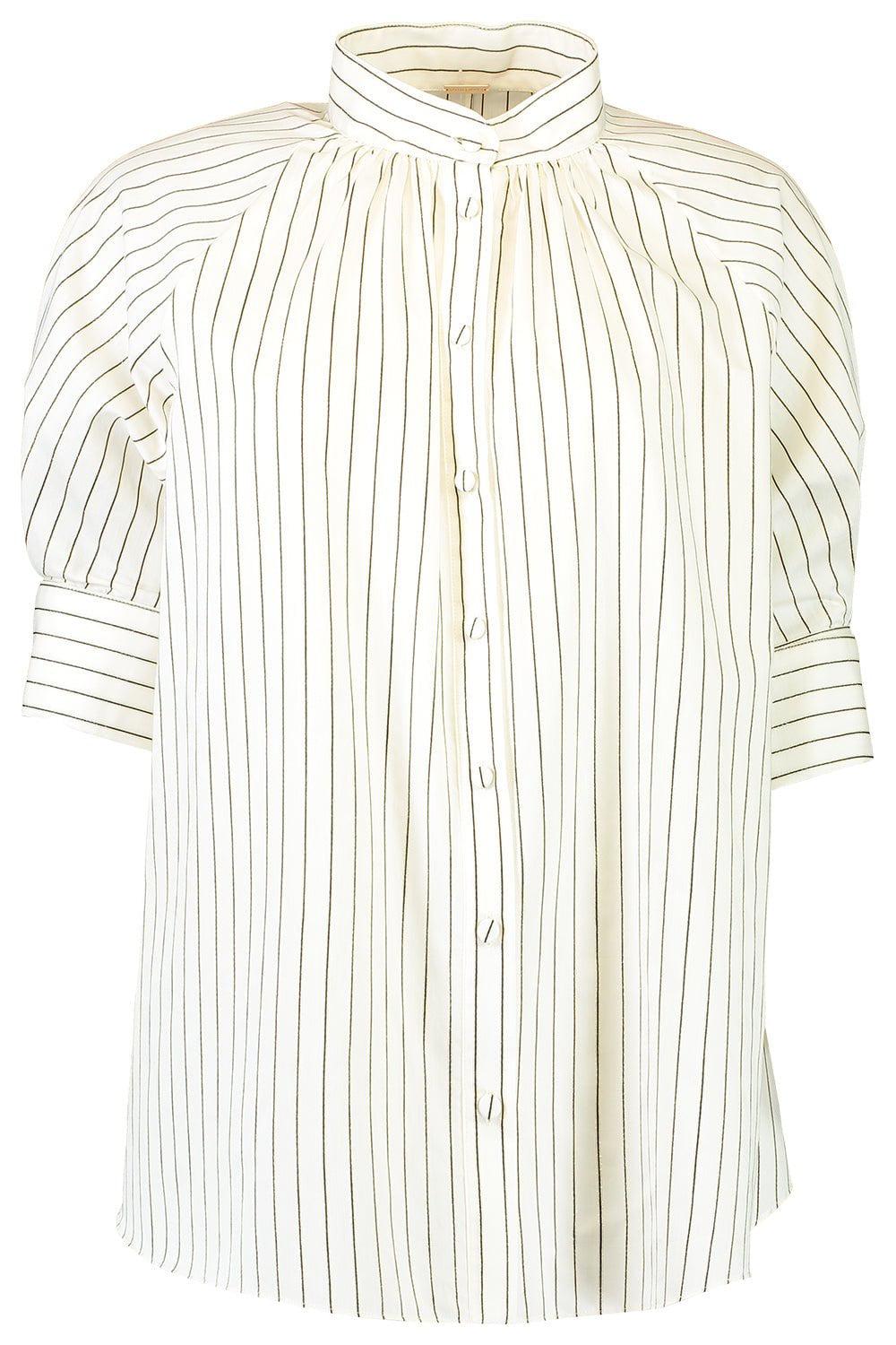 ADAM LIPPES-Striped Blouse-