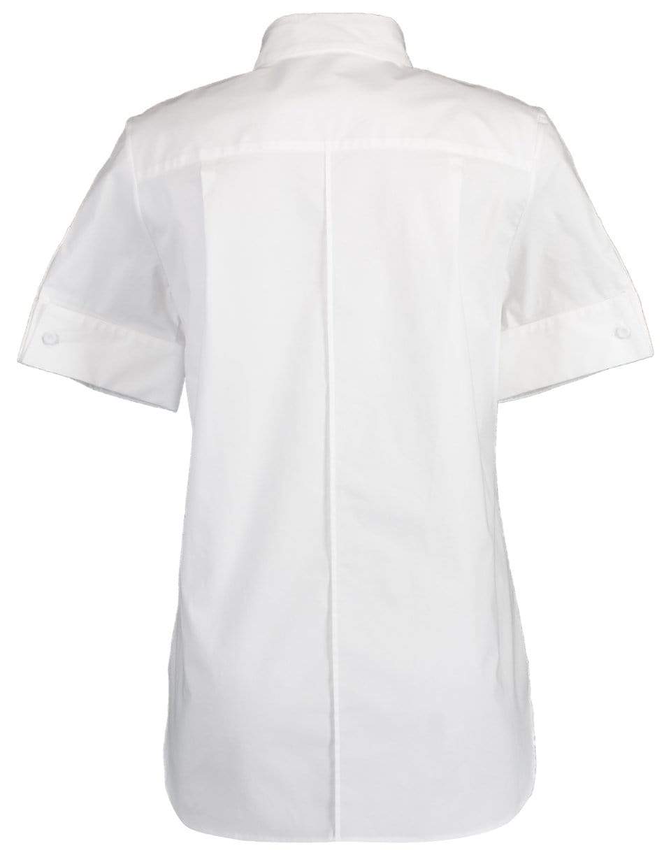 ADAM LIPPES-Short Sleeve Trapeze Floral Print Shirt-