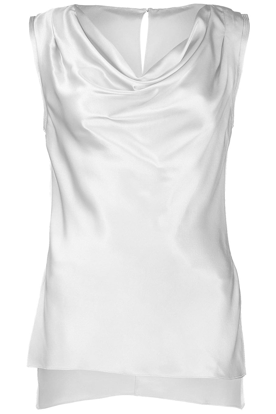 ADAM LIPPES-Sleeveless Cowl Neck Blouse-