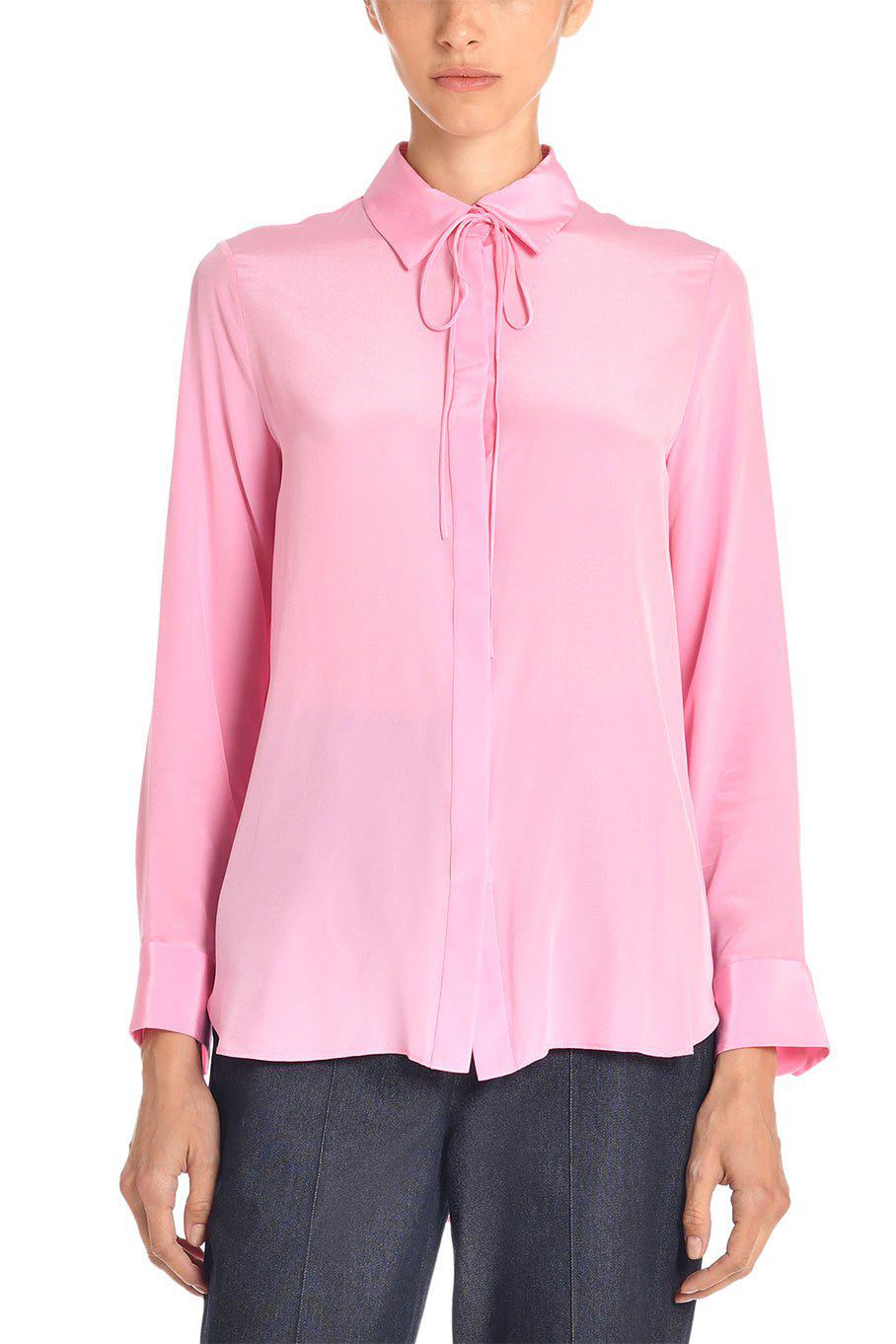 ADAM LIPPES-Thin Bow Blouse-