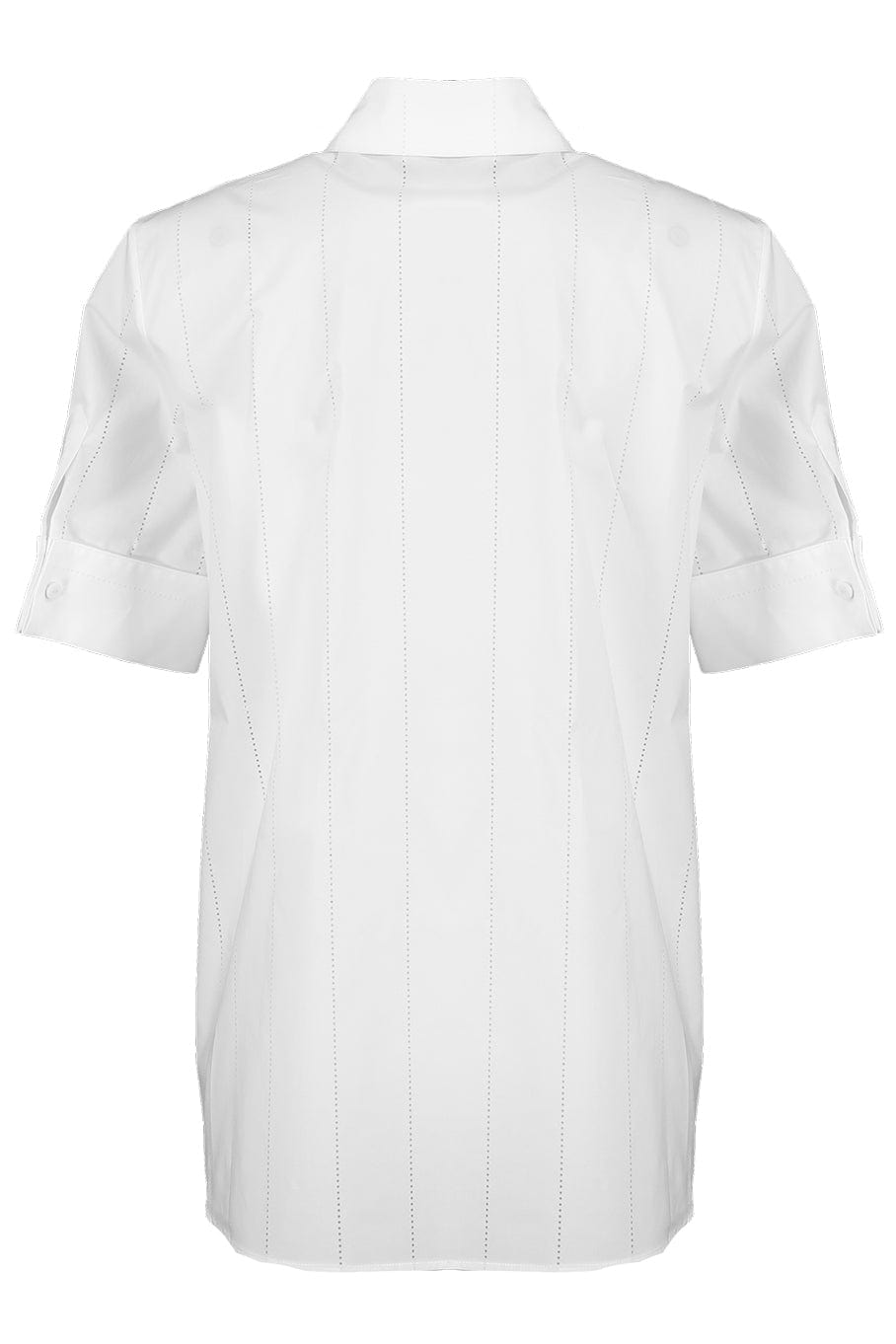 ADAM LIPPES-Short Sleeve Trapeze Top - White-
