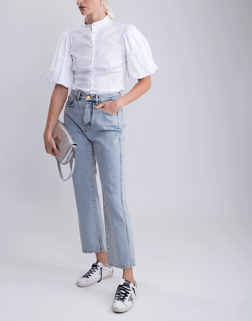 ADAM LIPPES-Puff Sleeve Blouse-