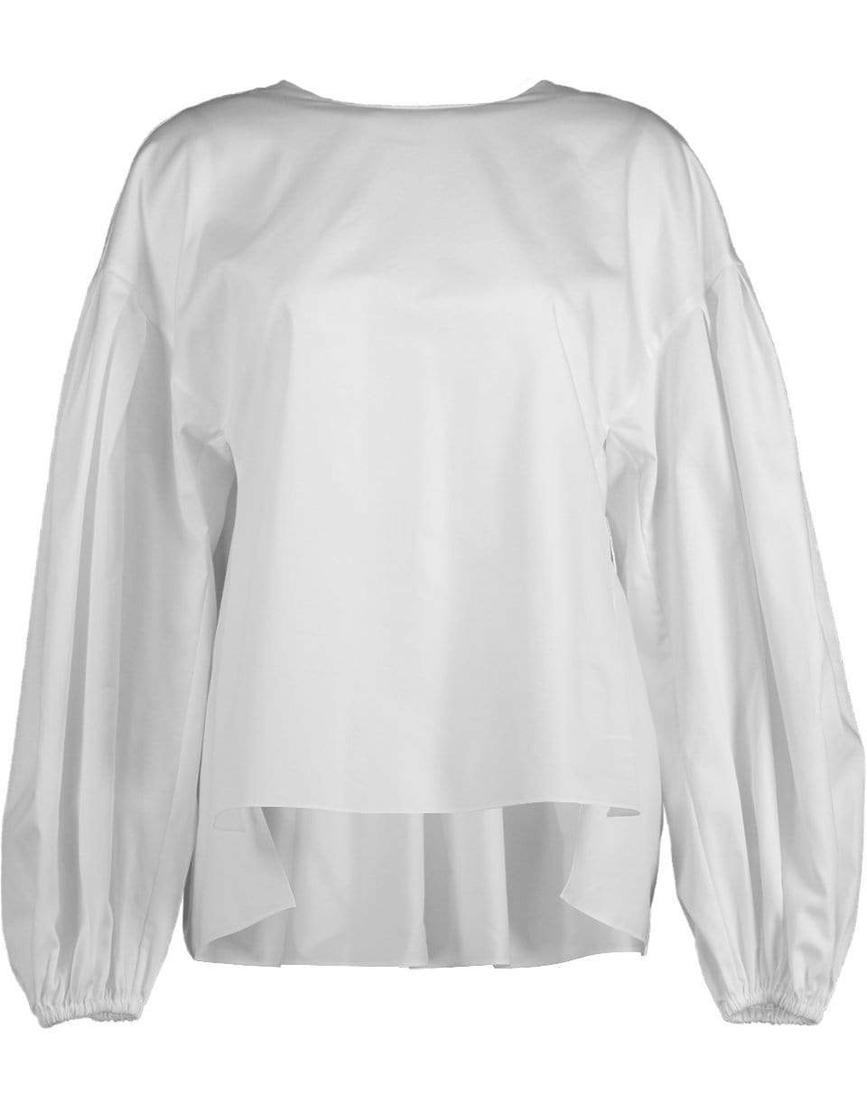 ADAM LIPPES-Cotton Shirred Back Top-