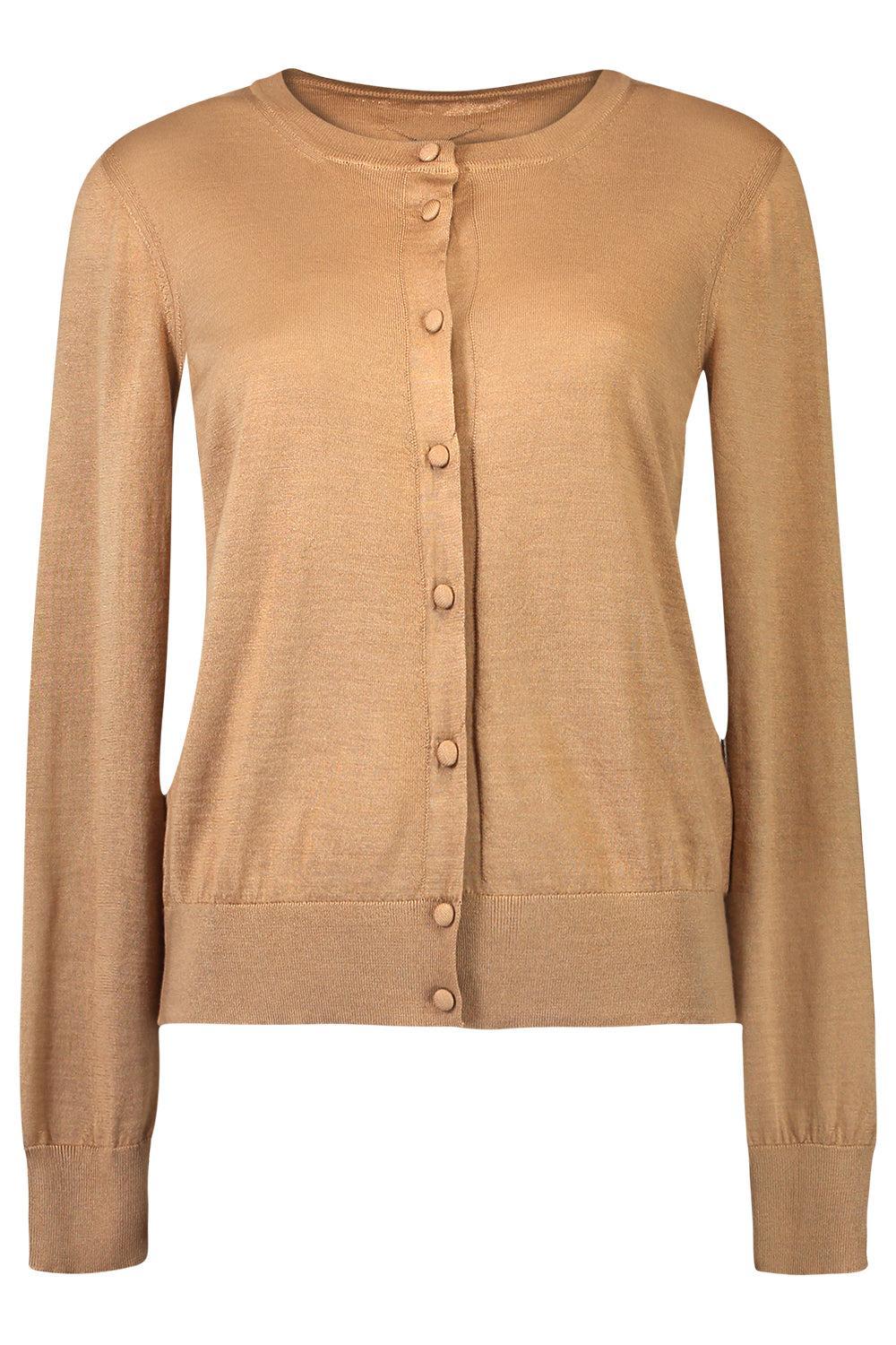 Worth Cardigan - Camel-BROWN-XS-CLOTHINGTOPCARDIGAN-ADAM LIPPES