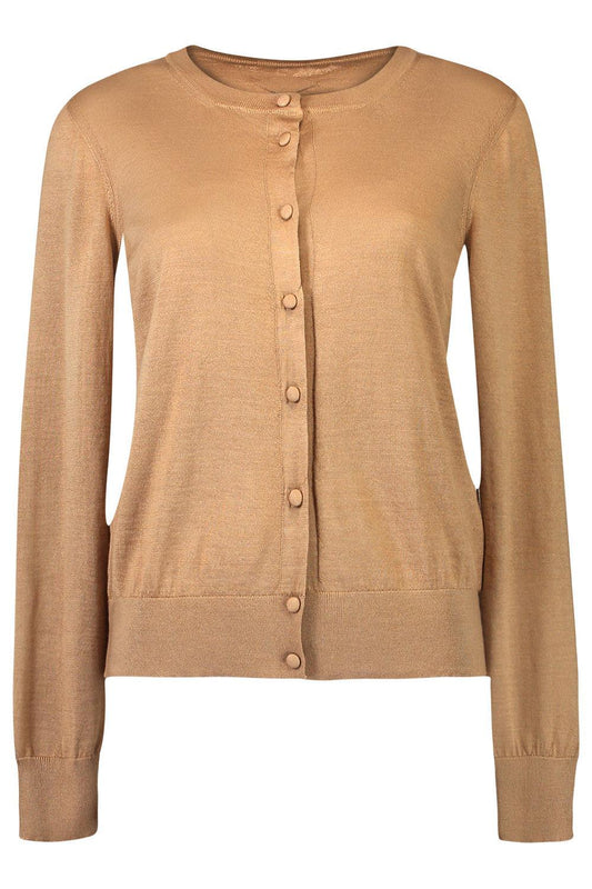 Worth Cardigan - Camel-BROWN-XS-CLOTHINGTOPCARDIGAN-ADAM LIPPES