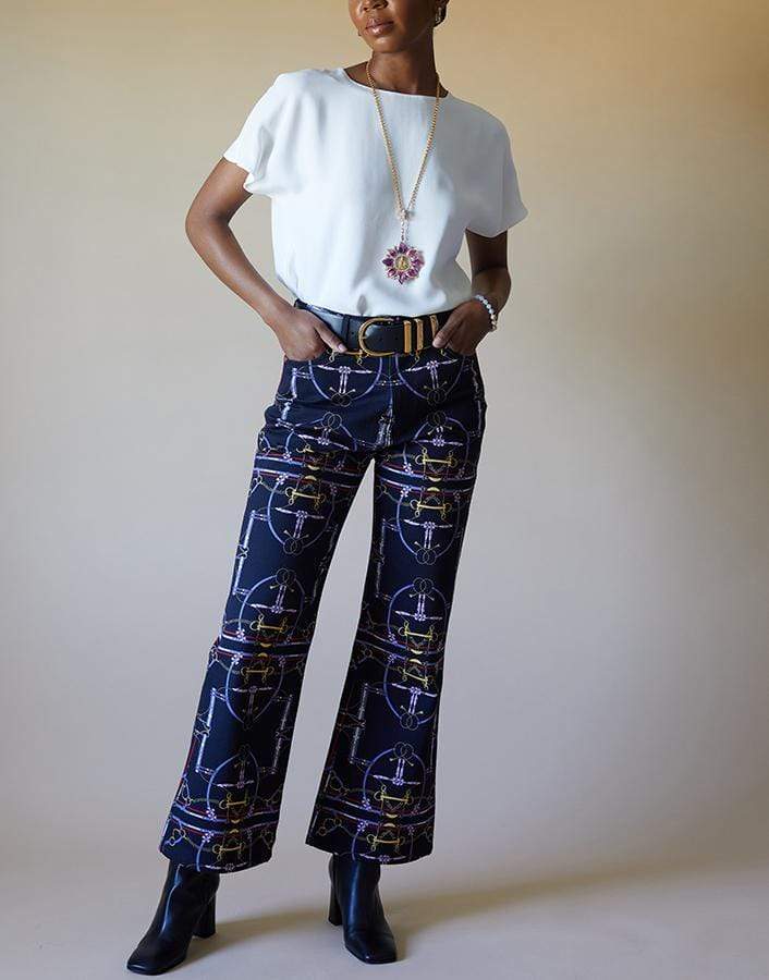 ADAM LIPPES-Ivory Short Sleeve Dolman Top-