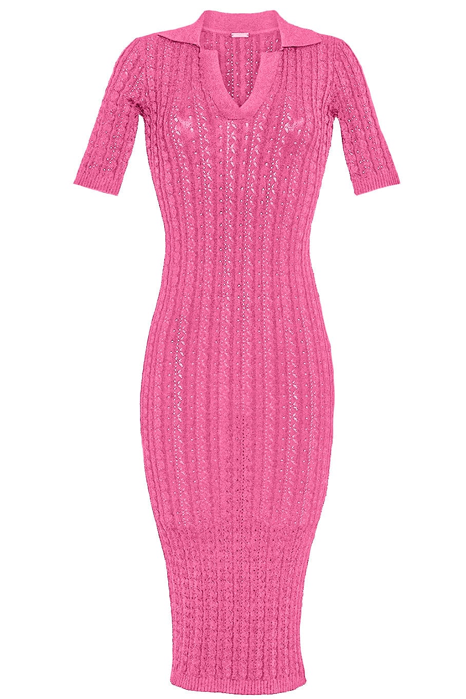 ADAM LIPPES-Short Sleeve Polo Dress-