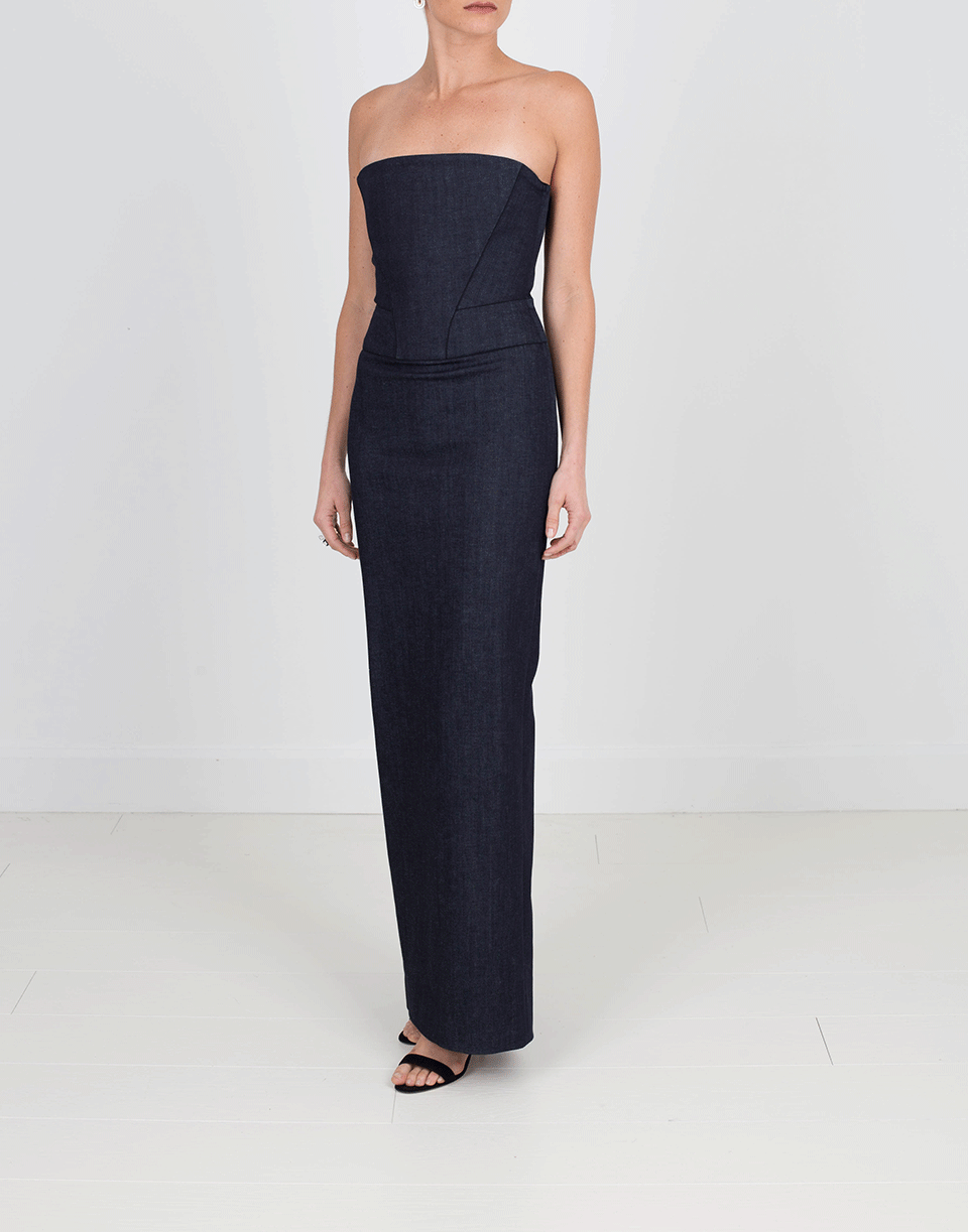 ADAM SELMAN-Corset Column Dress-