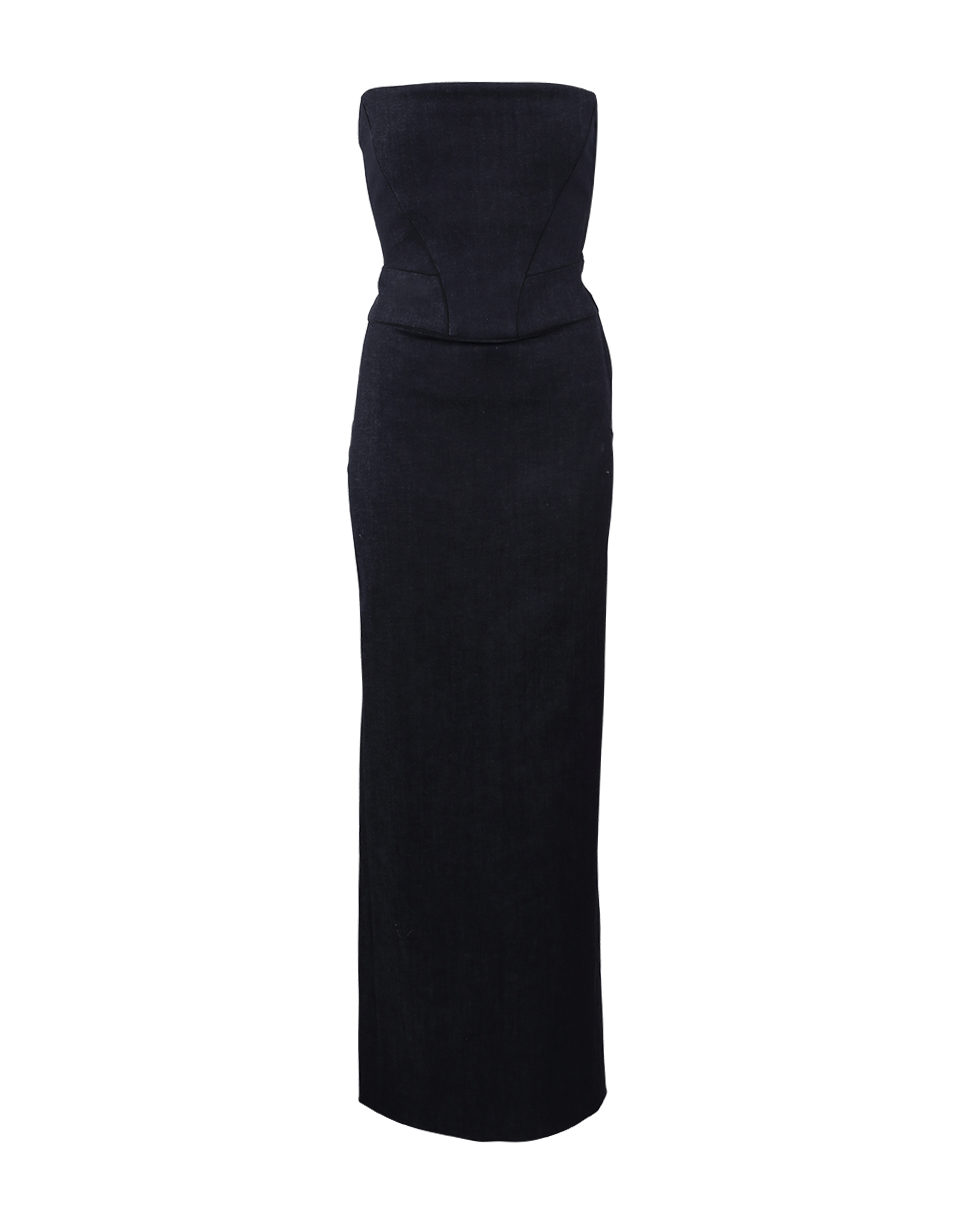 ADAM SELMAN-Corset Column Dress-