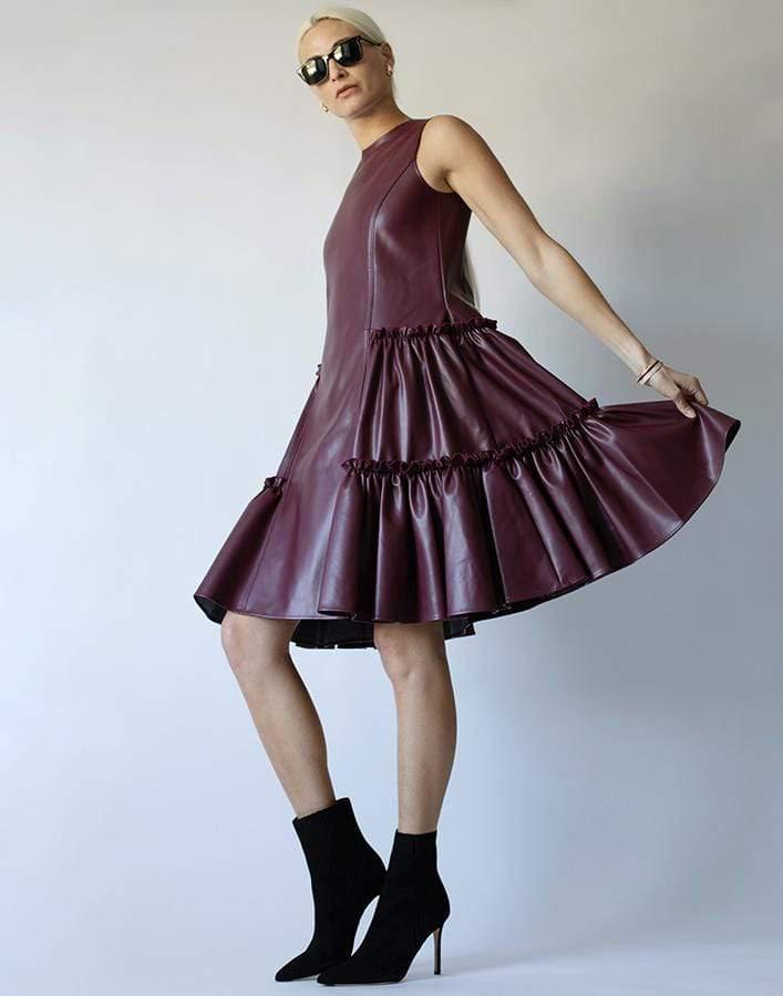 ADEAM-Sleeveless Ruched Dress-
