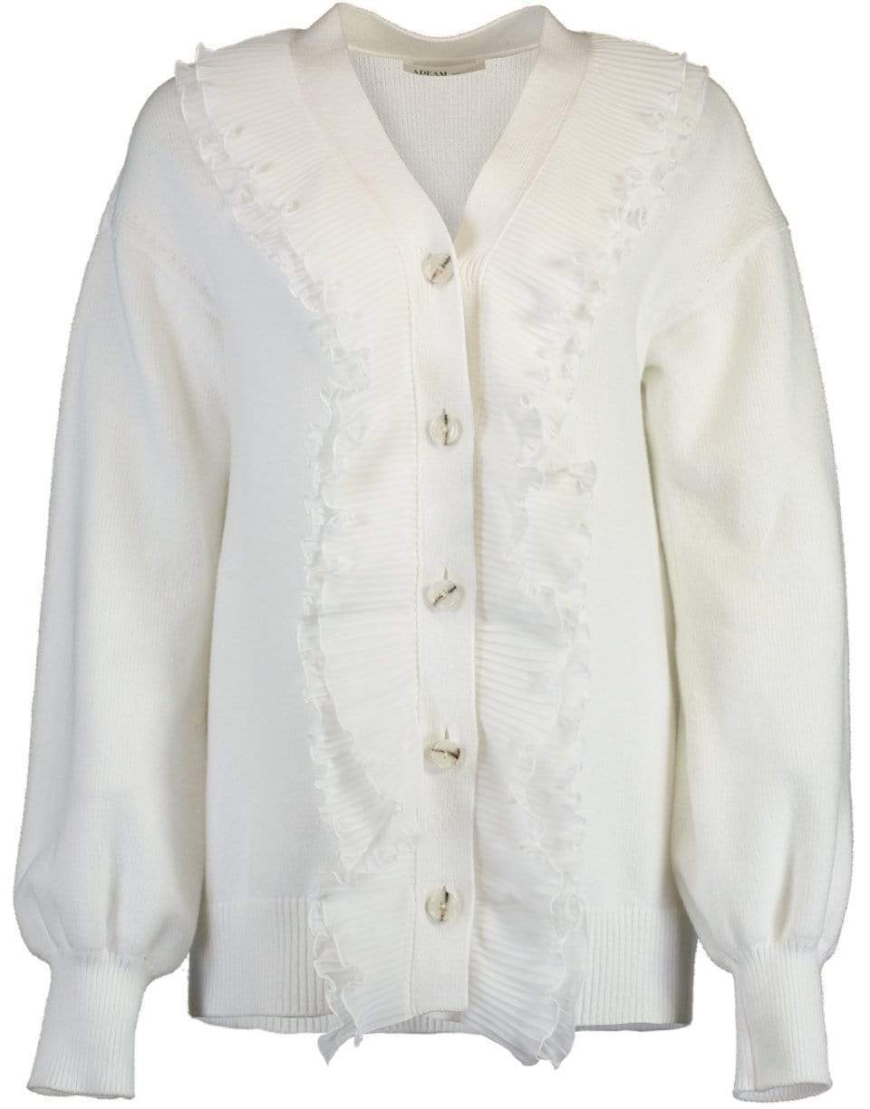 ADEAM-White Peony Cardigan-