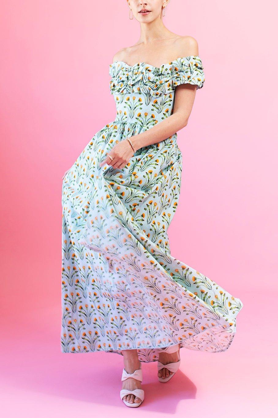 AGUA BY AGUA BENDITA-Espliego Maxi Dress-