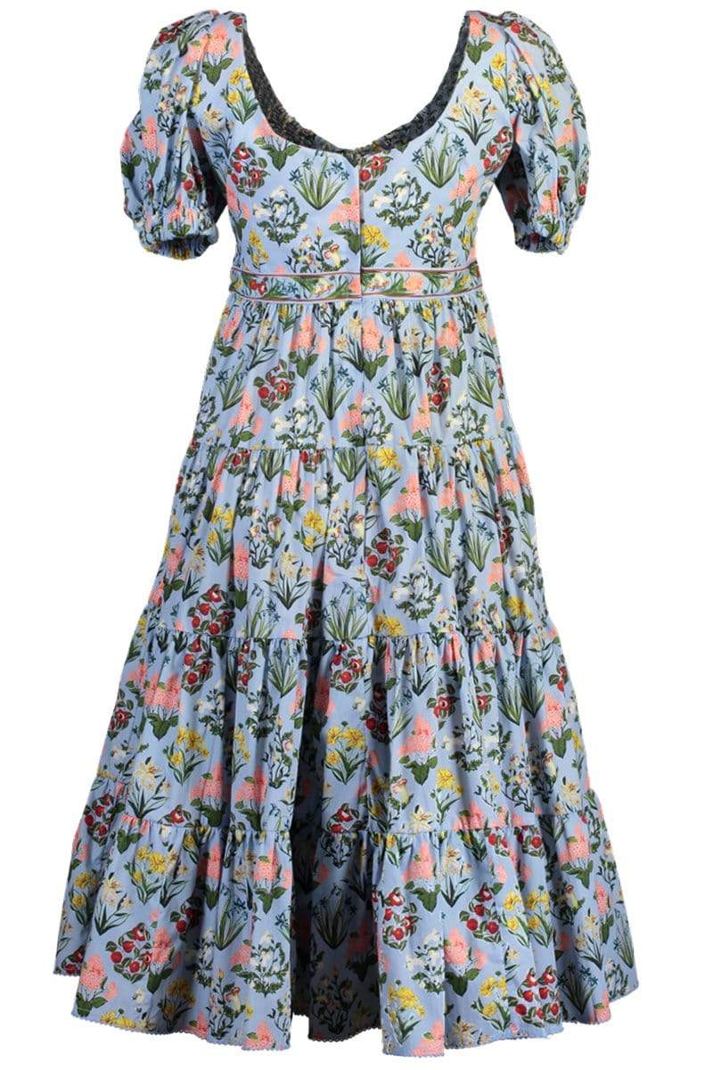 AGUA BY AGUA BENDITA-Palmera Floral Midi Dress-