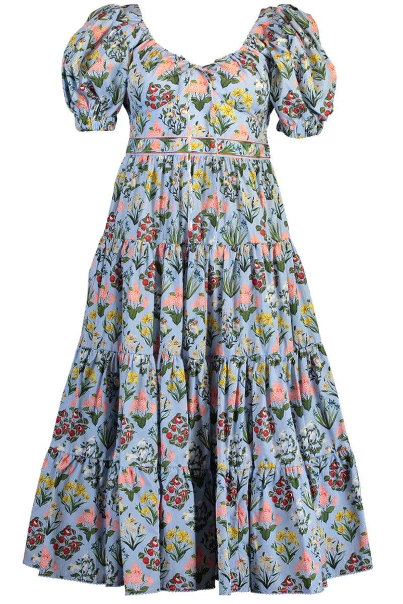 AGUA BY AGUA BENDITA-Palmera Floral Midi Dress-