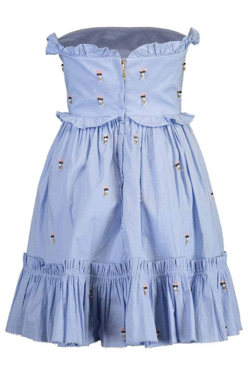 AGUA BY AGUA BENDITA-Rosa Strapless Mini Dress-