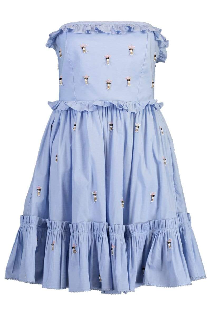 AGUA BY AGUA BENDITA-Rosa Strapless Mini Dress-