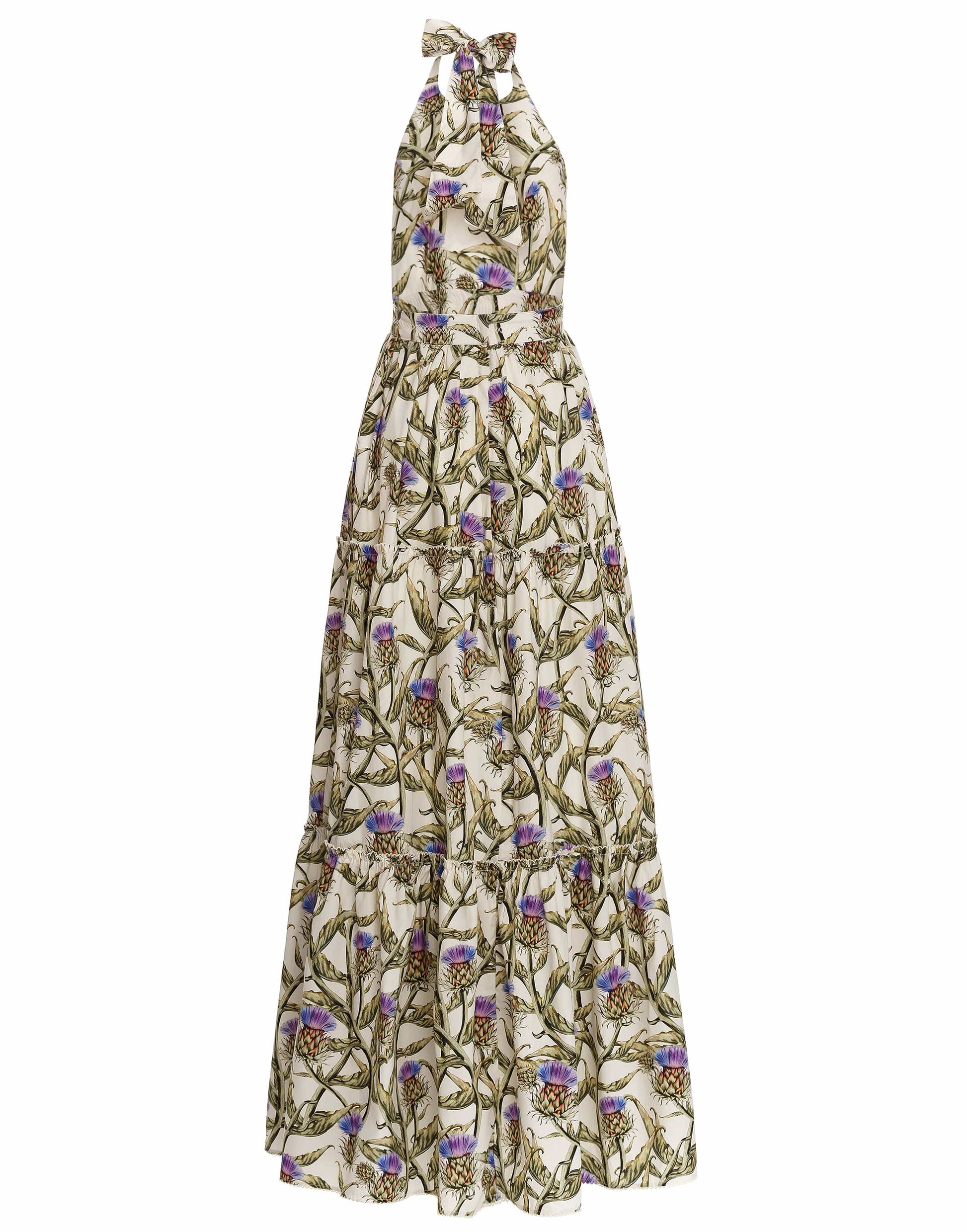 AGUA BY AGUA BENDITA-Naranja Halter Dress-