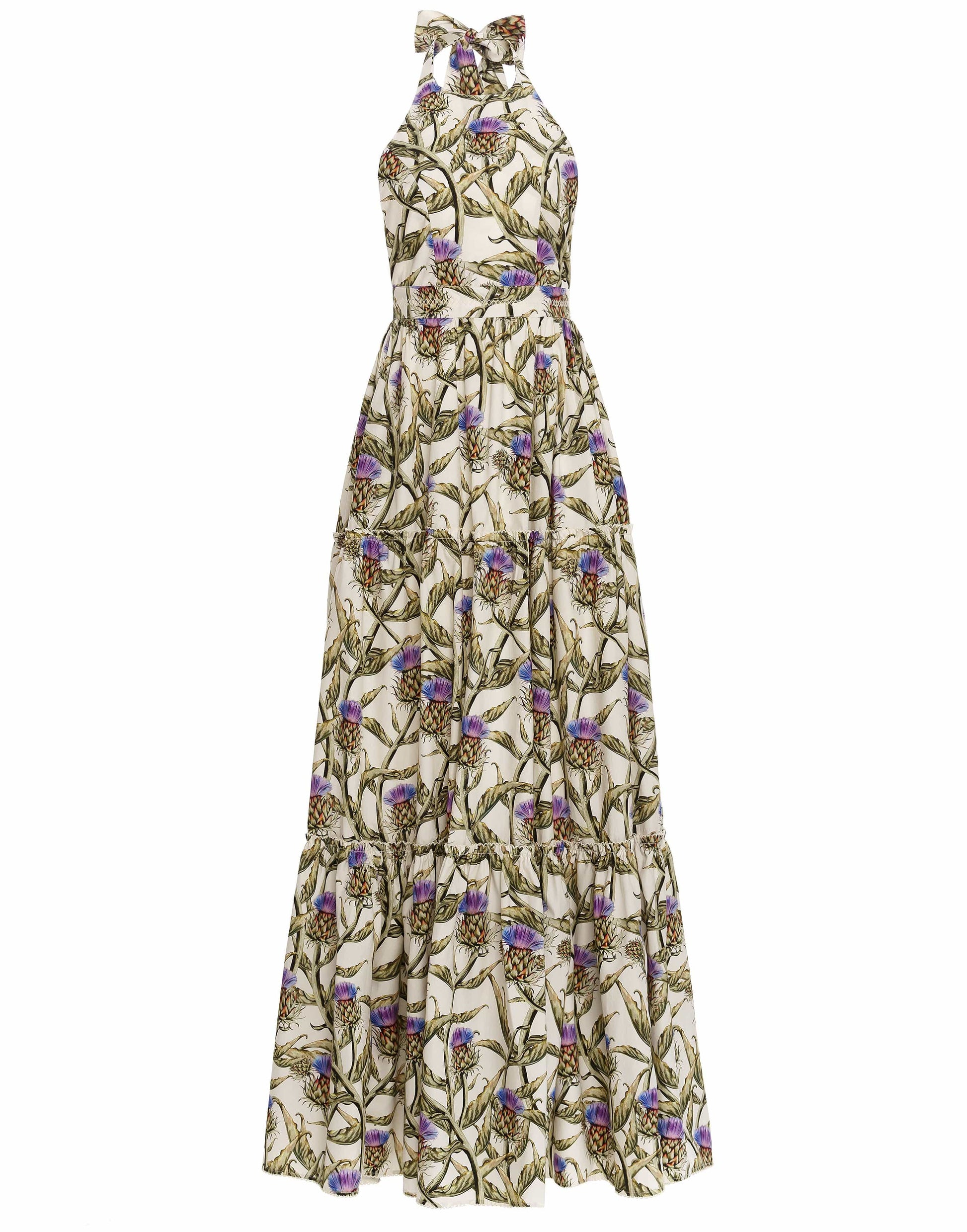 AGUA BY AGUA BENDITA-Naranja Halter Dress-