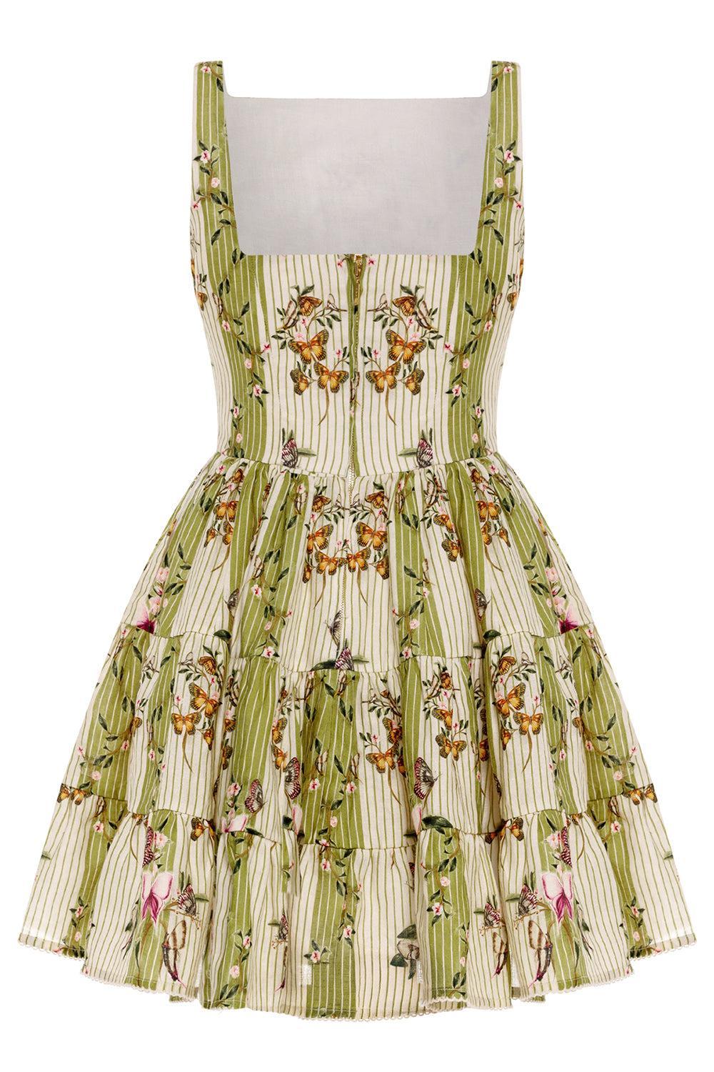 Abeja Orquidea Mini Dress-FLORAL-XS-CLOTHINGDRESSCASUAL-AGUA BY AGUA BENDITA