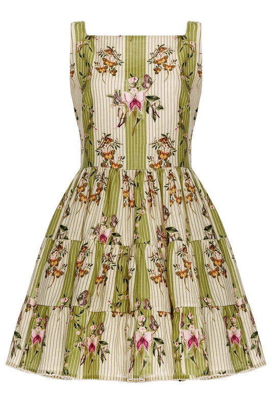 Abeja Orquidea Mini Dress-FLORAL-XS-CLOTHINGDRESSCASUAL-AGUA BY AGUA BENDITA