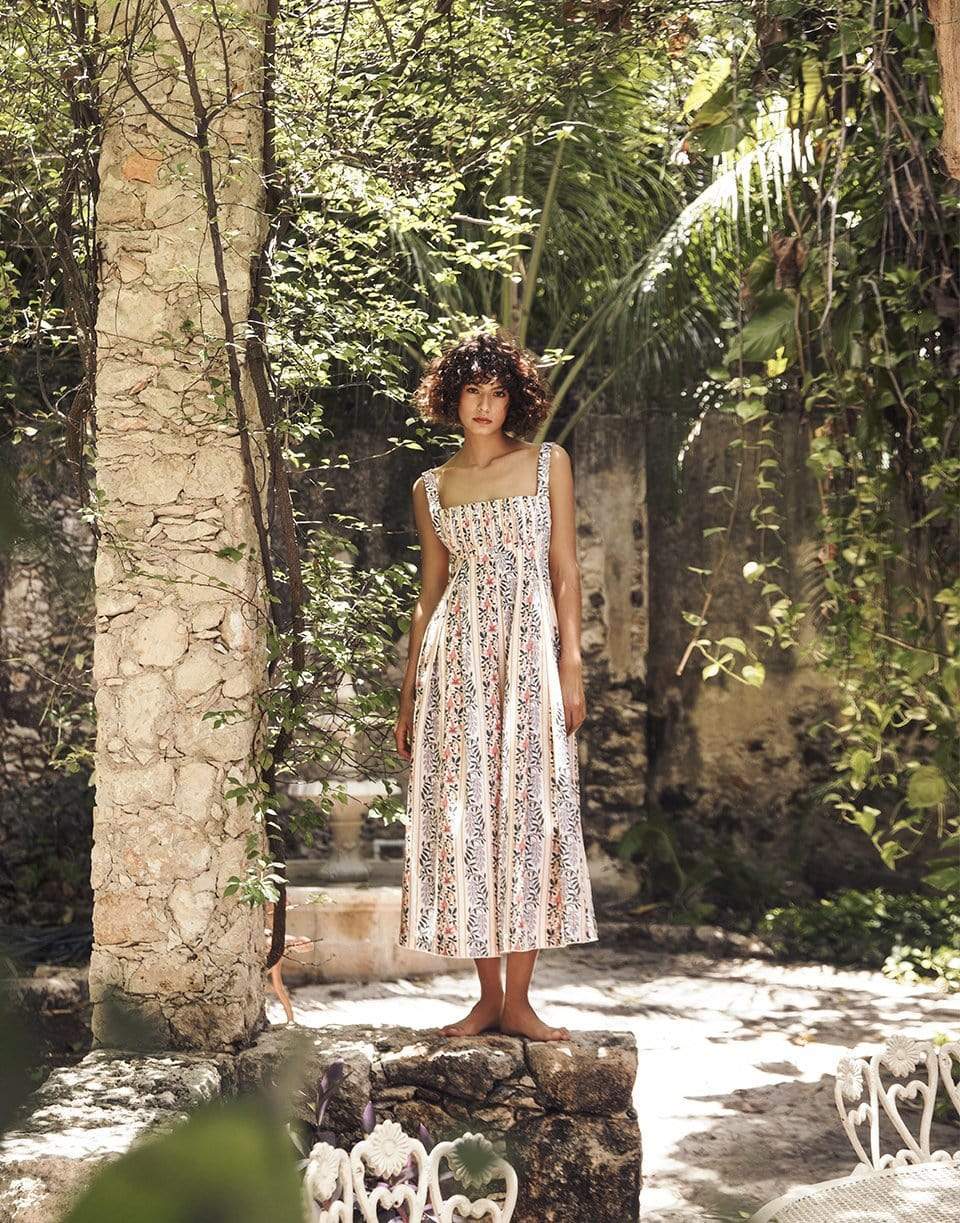 agua bendita midi dress Hortensia Midi Dress