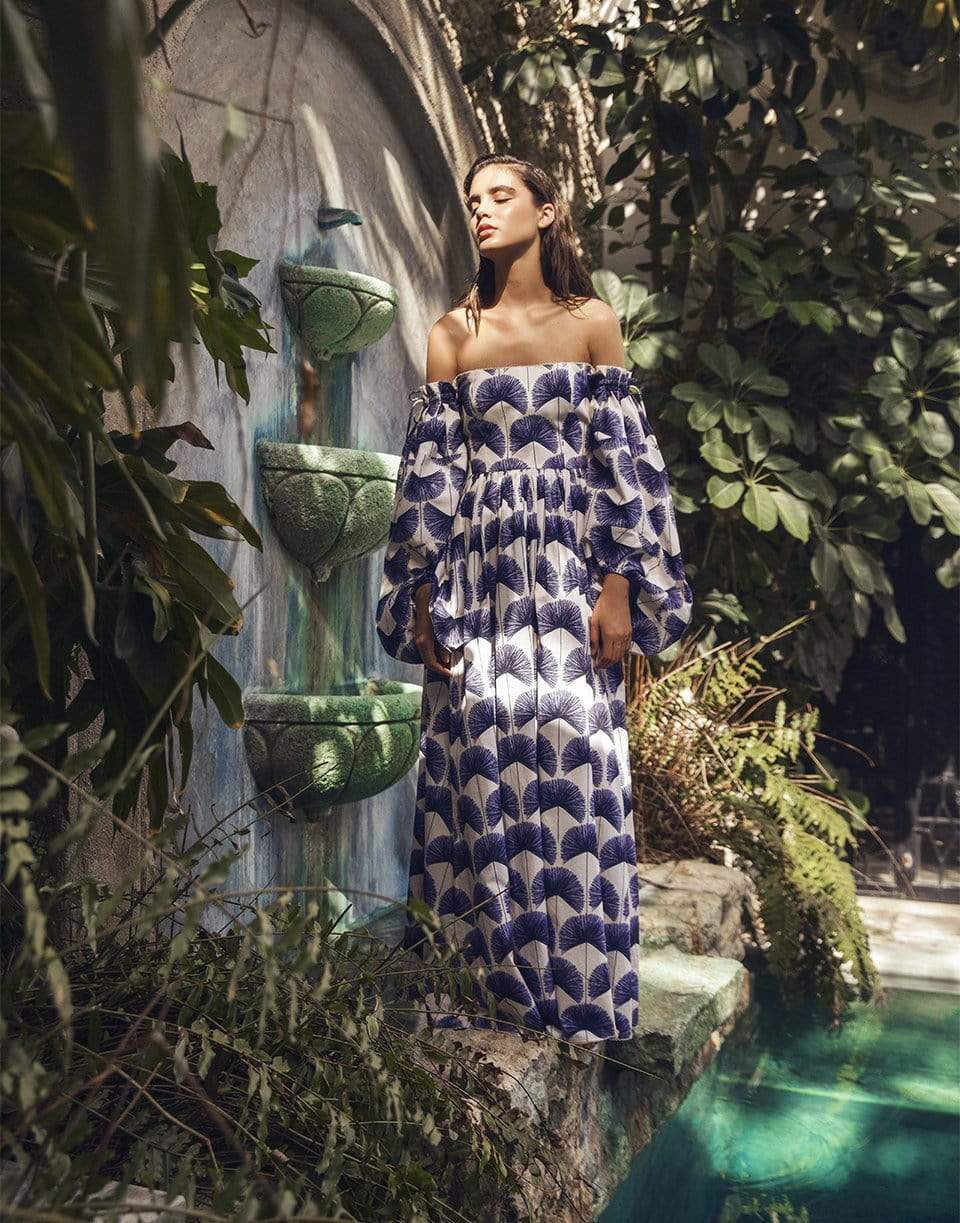 AGUA BY AGUA BENDITA-Alheli Printed Maxi Dress-