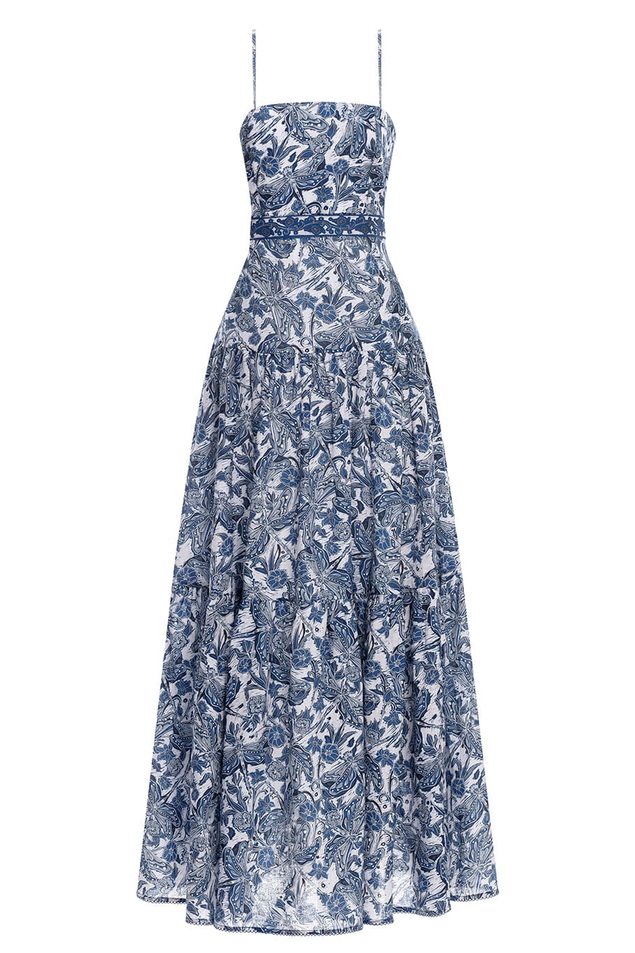 AGUA BY AGUA BENDITA-Lima Spaghetti Strap Maxi Dress-