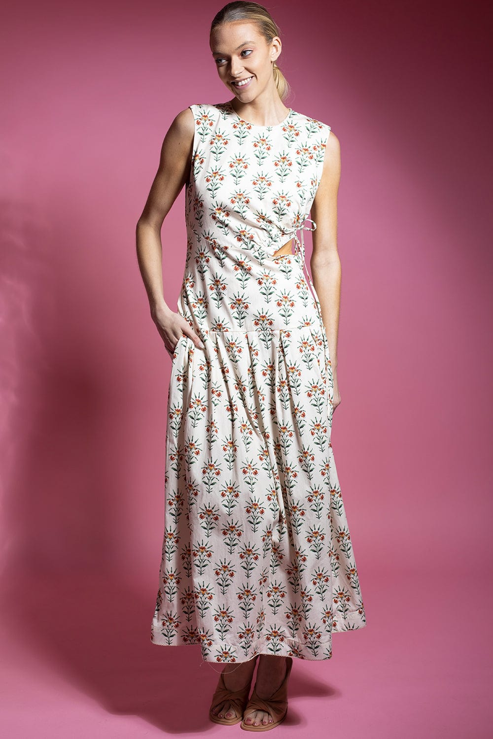 AGUA BY AGUA BENDITA-Otono Midi Dress-